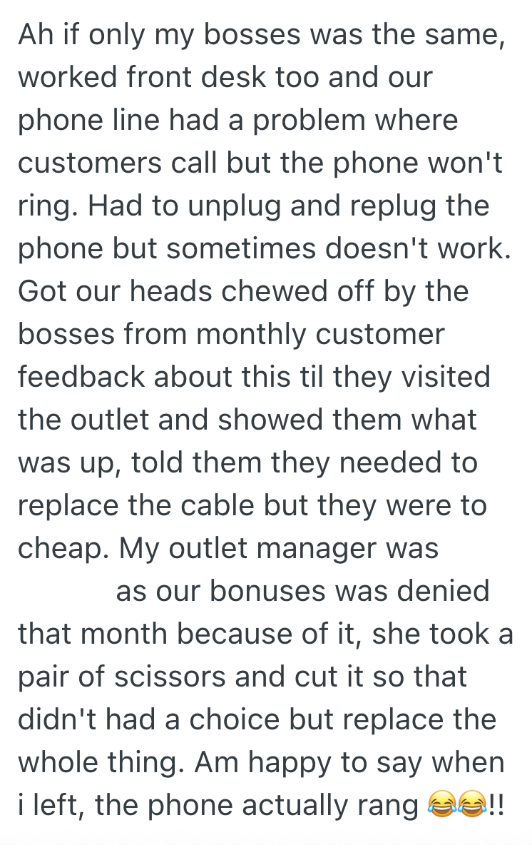 Screenshot 2025 11 21 at 6.14.32 PM Spa Employee Checks Caller ID Before Answering The Phone And Hangs Up If Its A Robo Caller, But The Supervisor Thinks She Should Answer Every Single Call No Matter What