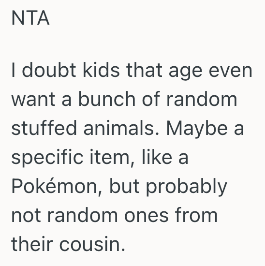 Screenshot 2025 11 23 at 3.28.53 PM Teenage Girl Has A Stuffed Animal Collection That Means A Lot To Her, But Her Mom Wants Her To Give The Stuffed Animals To Her Cousins