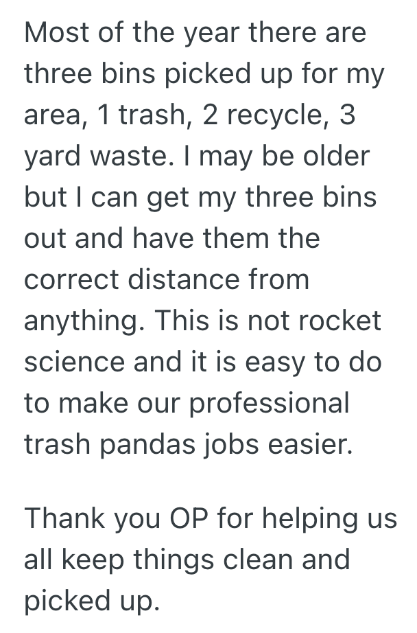Screenshot 2025 11 24 at 10.18.27 PM Garbage Collector Goes Out Of His Way To Help Homeowners Who Dont Follow The Trash Collection Rules, But One Homeowner Complains That Hes Moving Her Garbage Bins