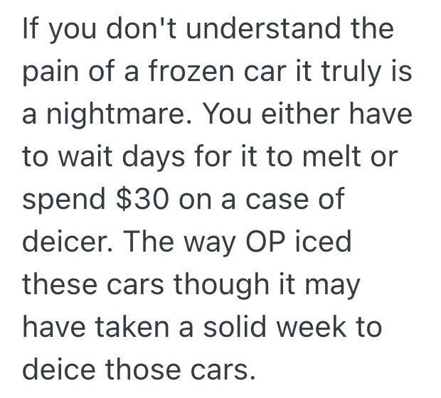 Screenshot 2025 11 24 at 3.07.56 PM Neighbors Illegally Park In Landlords Parking Lot, So He Gets Out The Hose And Sprays The Cars Until Theyre Frozen Solid