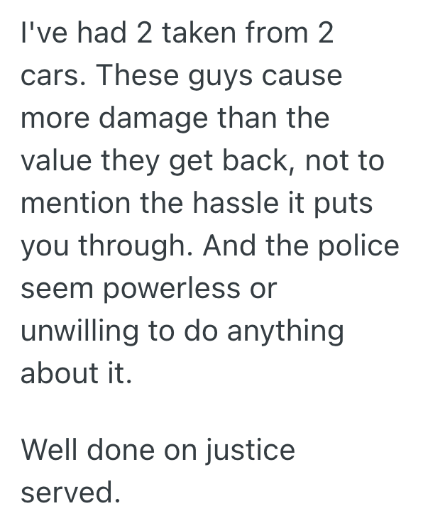 Screenshot 2025 11 24 at 3.56.58 PM Thieves Steal Catalytic Converter Off Mans Truck, So He Tows The Thieves Car To The Police Before Taking It To The Junkyard