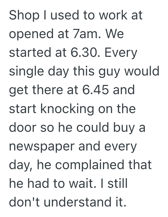 Screenshot 2025 11 24 at 5.35.45 PM Retail Worker Followed Store Closing Time Exactly, So When A Rude Customer Showed Up Two Weekends In A Row To Harass Him About Closing Early, The Worker Shut The Conversation Down Fast