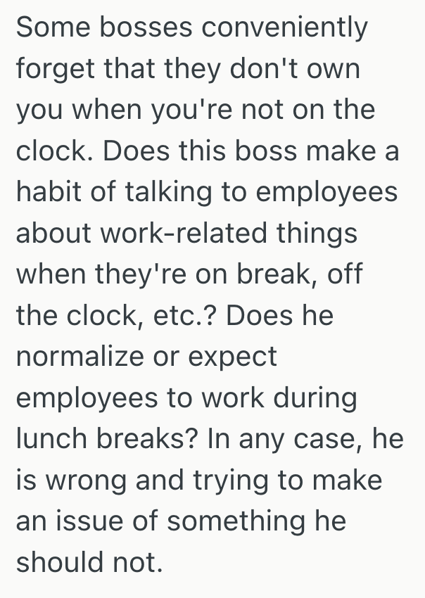 Screenshot 2025 11 26 at 1.33.57 PM New Dad Caught Up On Much Needed Sleep During His Lunch Break, But When His Boss Reprimanded Him For It, He Revealed How Little He Respects Break Time