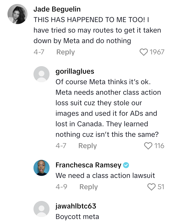 Screenshot 2025 11 26 at 2.18.09 PM A Podcaster Sounded Off After Skincare Brand Skaind Used An AI Likeness Of Her Face Without Her Permission