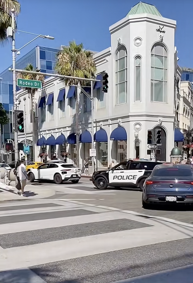 waymo car getting pulled over