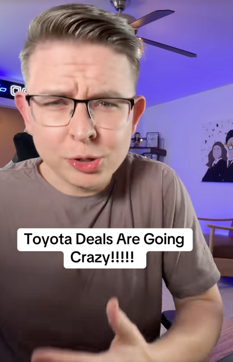 man talking about toyotas
