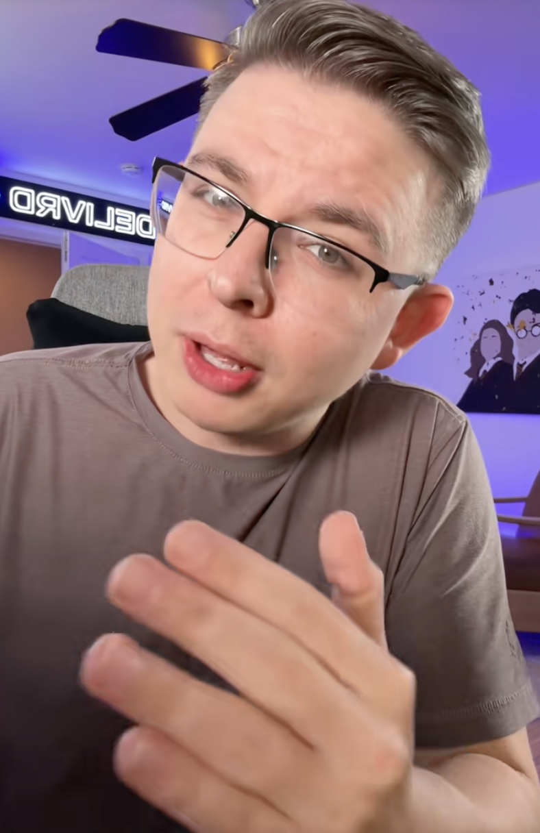 man talking about cars