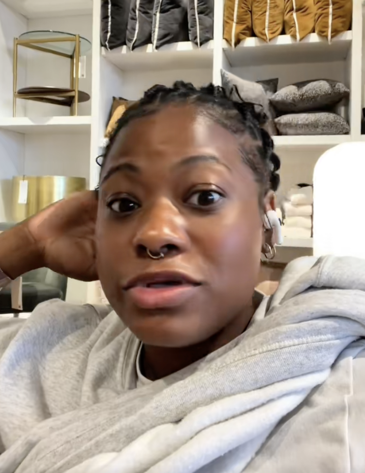 woman in a west elm store