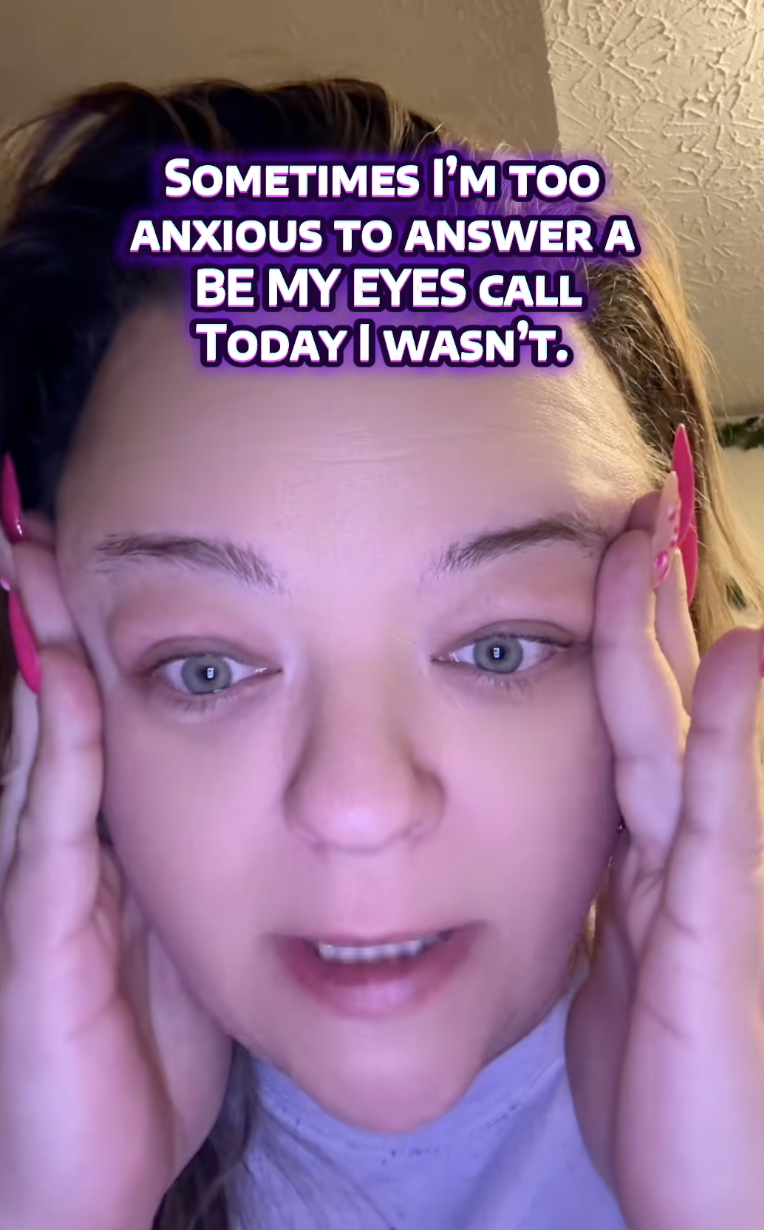 woman talking to tiktokkers