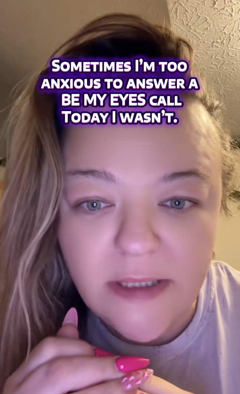 woman talking to tiktokkers