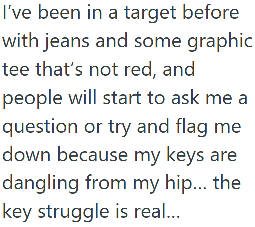 Screenshot 6x Home Depot Customer Was Talking To A Ryobi Rep And Got Mistaken For An Employee, And The Woman Kept Insisting To Be Helped Because The Customer Had Keys