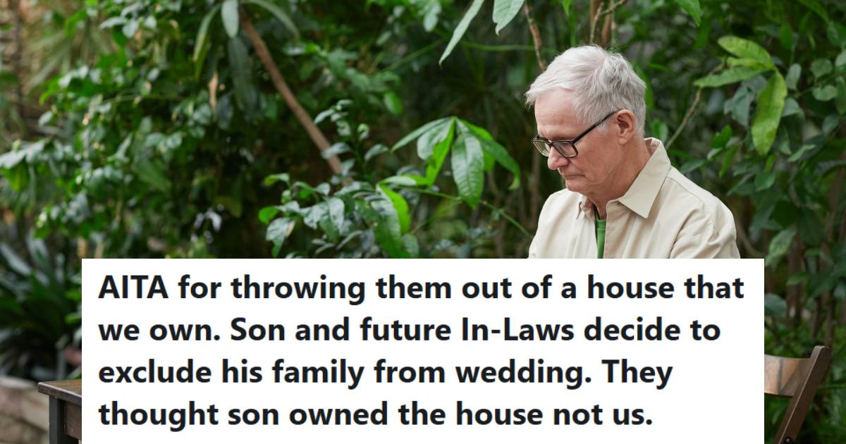 Man sitting in his backyard, listing his property for sale on the computer