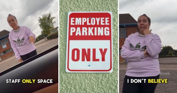 Employee parking only