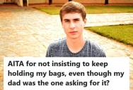 Teen Let His Father Take The Grocery Bags When He Offered, But His Mother Got Upset And Accused Him Of Being Disrespectful