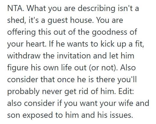 Tiny Home 1 Man Invites His Down On His Luck Brother To Stay In His Backyard Shed So He Can Rebuild His Life, But The Brother Feels Insulted And Refuses The Offer
