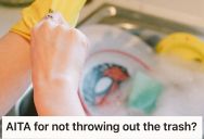 Rude Roommates Have Been Bullying Her About Emptying The Trash, So She Sent A Pic Of An Overflowing Can To The Group Chat When It Was Their Turn