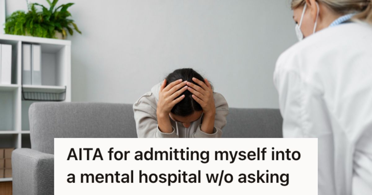 Depressed woman talking to a mental health professional