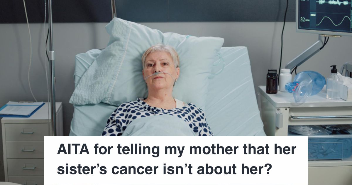 Sick elderly woman lying in the hospital bed