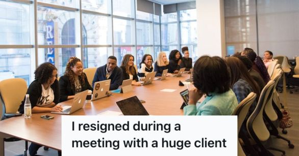 Office meeting employees and managers