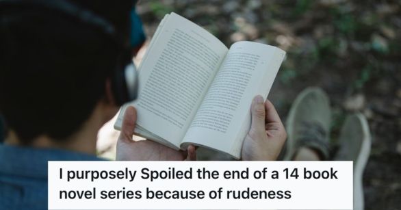 Man reading a book outdoors