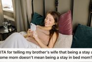 Woman Witnessed Her Brother Struggling With Chores And Childcare While His Wife Watched TV, So She Called Out Her Sister-in-Law For Not Helping