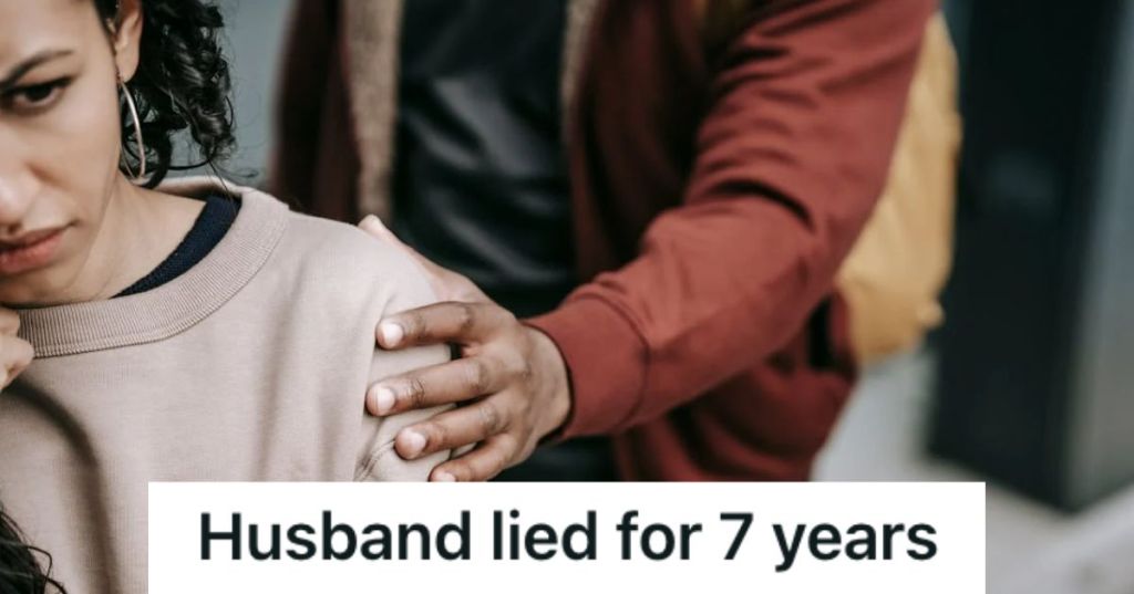 Man trying to comfort a sad woman