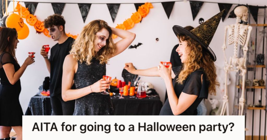 Girls enjoying their Halloween party