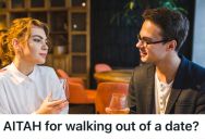 Woman Went On A First Date With A Man Who Insulted Her Weight And Ambition, So She Ended It Abruptly And Walked Out Of The Restaurant