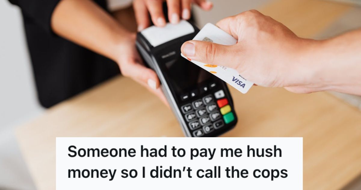 Person using a credit card to pay in the store