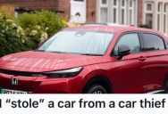 Man Heard His Car Being Stolen During The Night, So He Alerted His Roommates And They Confronted The Thieves In Their Underwear
