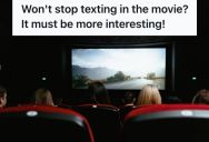 Man Tried To Enjoy A Movie In Peace, But A Kid Beside Him Kept Using His Phone, So He Taught Him A Polite Lesson By Doing A Similar Thing