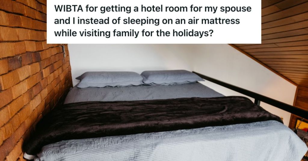 A mattress on the floor of the mezzanine