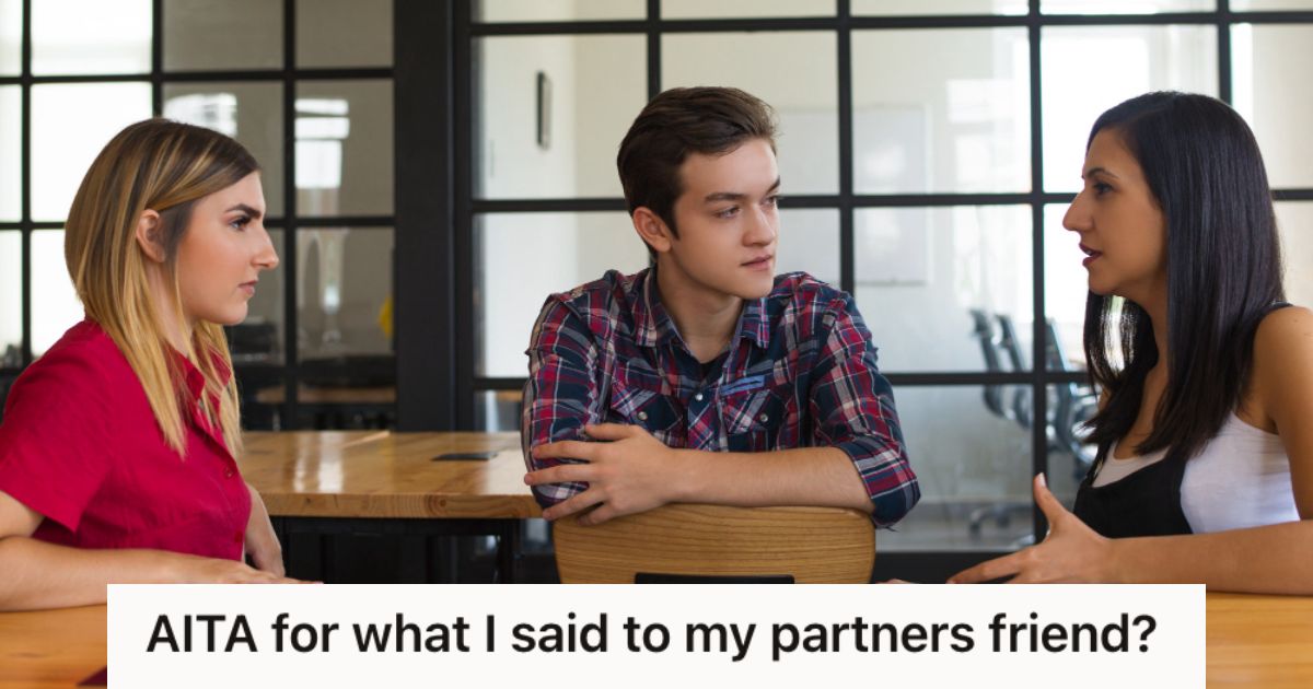 Friends having a serious conversation