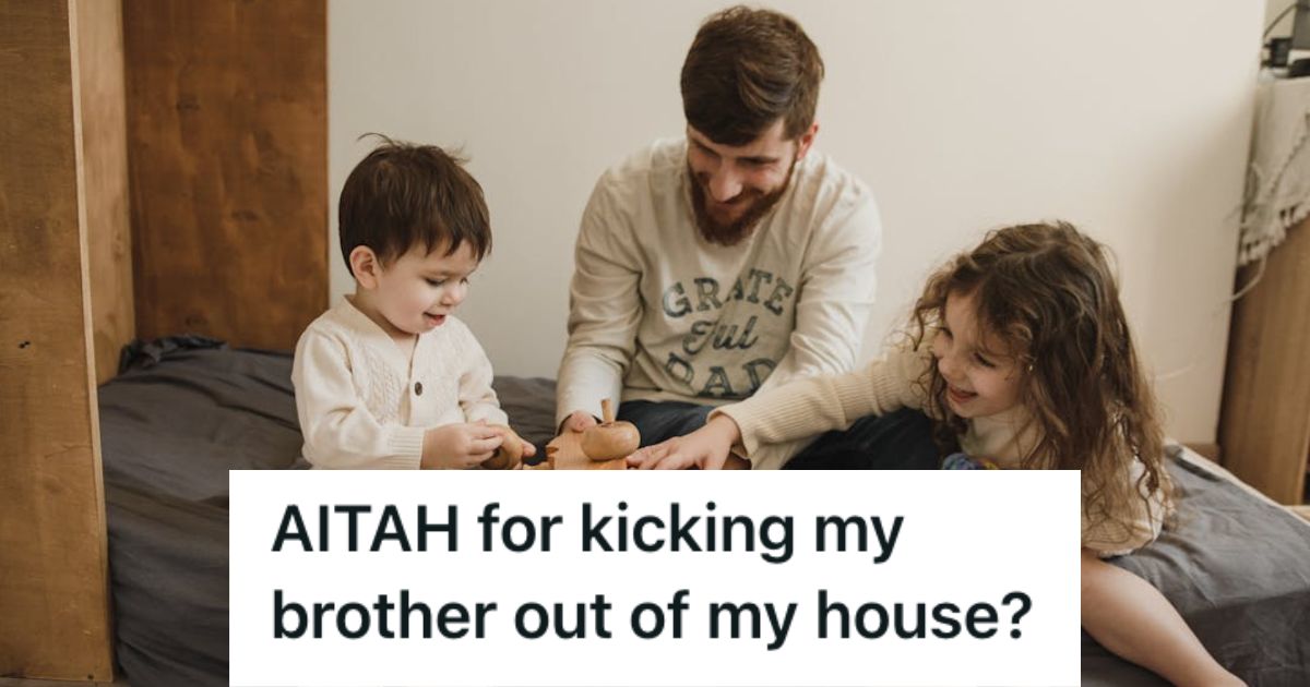 Man playing with his kids