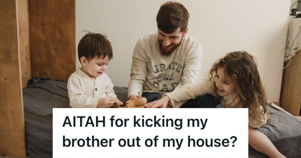 Man playing with his kids