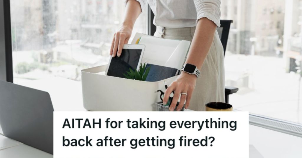 Woman packing her work stuff after quitting