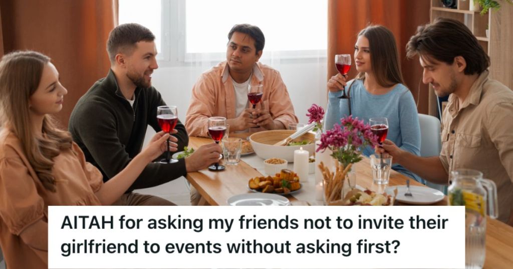 Friends having dinner and conversations