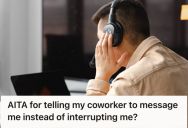 Employee Tried To Focus On His Work Using Noise-Cancelling Headphones, But His Chatty Coworker Kept Interrupting Him With Gossip
