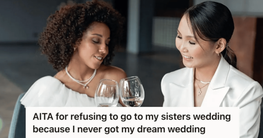 Women in white in their wedding reception