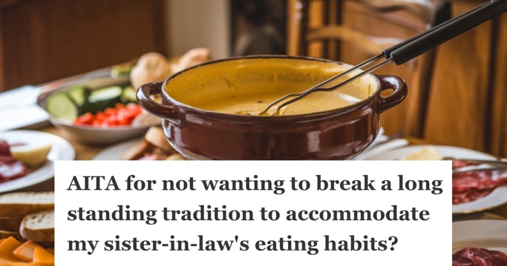 fondue with meat, cheese and bread to dip in it