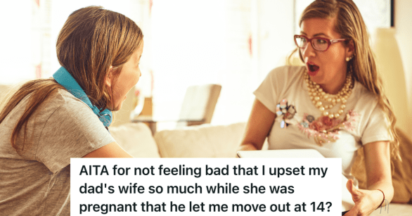 teenage girl arguing with stepmom