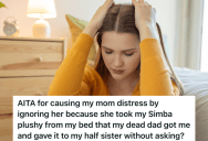 Teenage Girl’s Mom Takes The One Thing She Has Left From Her Late Father And Gives It To Her Half Sister, But Her Mom And Stepdad Don’t Understand Why She’s So Upset