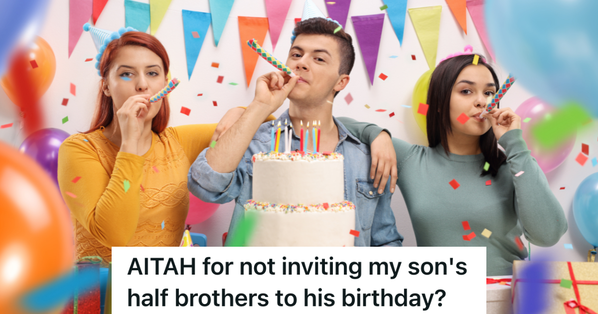 teenagers at birthday party