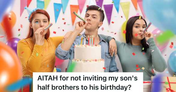 teenagers at birthday party