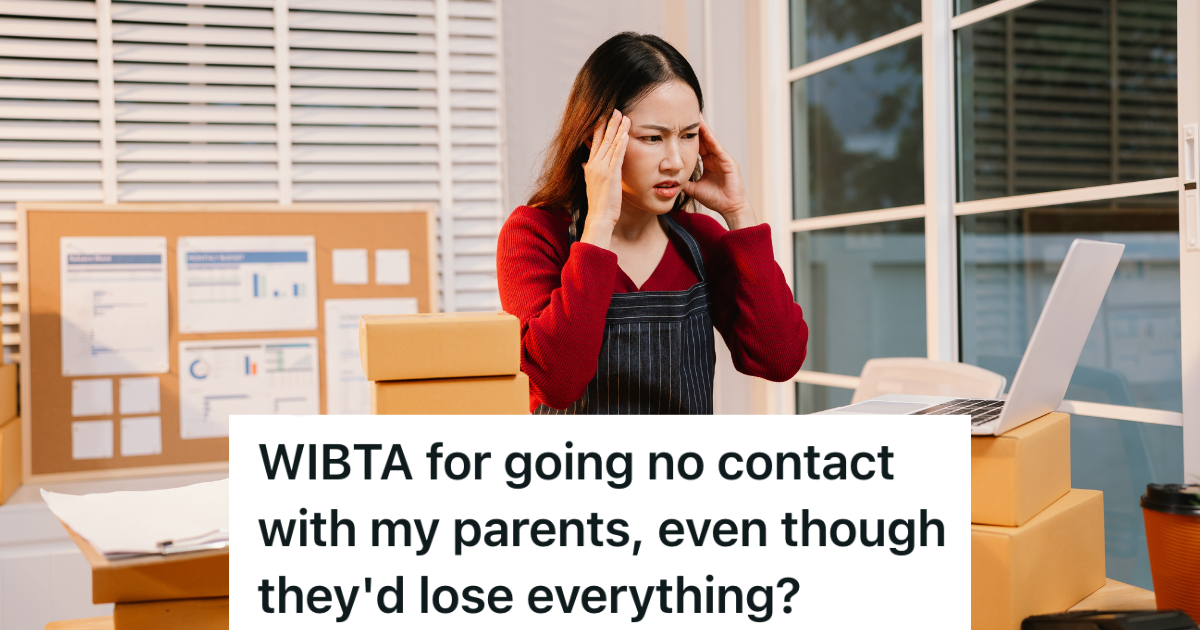stressed out young woman with a laptop on top of boxes