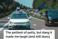 Annoying Driver Intentionally Speeds Up And Slows Down To Mess With Another Driver, So That Driver Turns On The Windshield Wipers