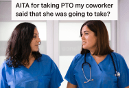 Healthcare Worker Wants To Take Time Off Over The Holidays, But She Knows Her Coworker Wants To Take The Same Time Off