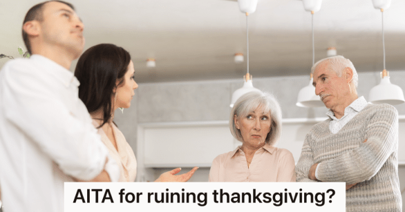 couple talking to upset older parents