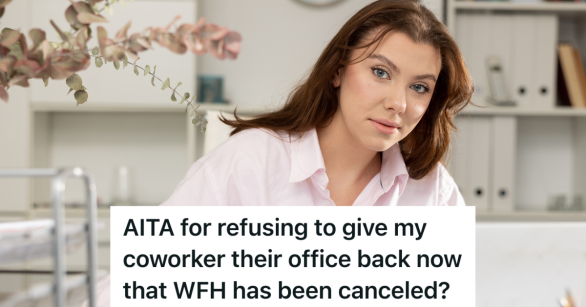 woman working in an office