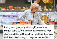 Good Samaritan Gives Senior Woman A Grocery Store Gift Card So She Can Buy Food, But He Doesn’t Approve Of How She Spent The Money